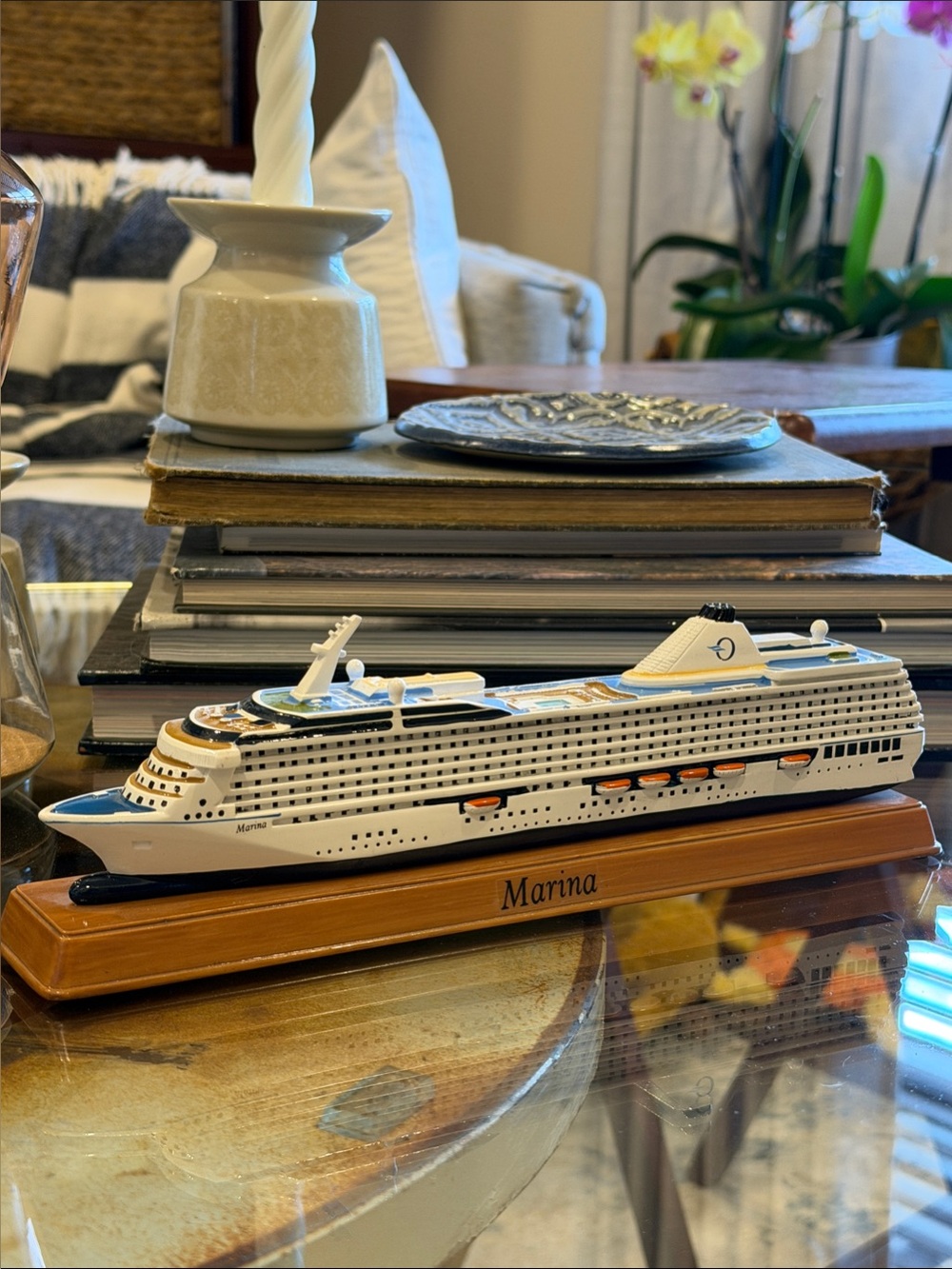 Oceania Cruises Marina Cruise Ship Scale Model collectible Replica Rare